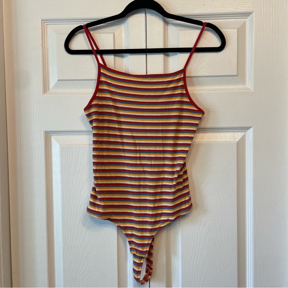 Madewell Multicolor Striped Bodysuit